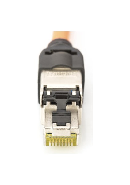 DN-93631 Zırhlı/shielded Saha Tipi RJ45 Konnektör, Awg 22-27, 10 Gbit Ethernet, Poe+, Toz Koruma Kapaklı, Kıvrım Koruyucusu