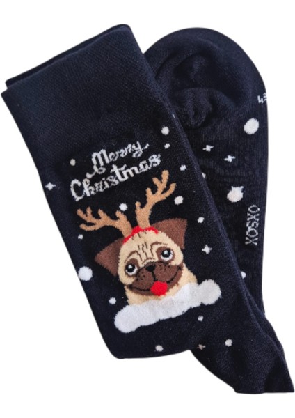 Yılbaşı Temalı Bug Köpek Desenli Soketçorap Unısex fiyatları