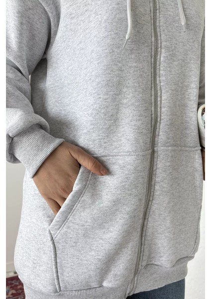 Kapüşonlu Şardonlu Tesettür Sweatshirt P-00019654 fırsatları