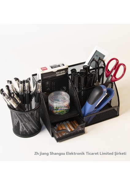 7 Bölmeli Çok Fonksiyonlu Saklama Kutusu Kalem Kovası (Yurt Dışından) fırsatları