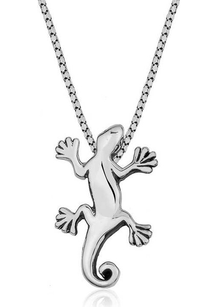 925 Ayar Gümüş Kertenkele Kolye T5074 (944944)