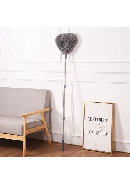 Geri Çekilebilir Toz Alma Fırçası Paslanmaz Çelik Uzun Saplı Toz Alma Fırçası Araba Ev Temizlik Aletleri Gri (Yurt Dışından) indirimleri