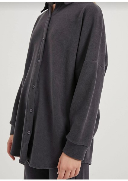 Kadın Oversize Kalıp Selanik Kumaş Gömlek Pantolon Üst Kalite Alt Üst Ikili Takım modelleri