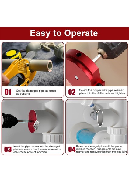 PPR300 4 Inç Plastik Boru Bağlantı Raybası Için 04526, Standart 1,27 Inç Matkap Ucuna Uygun, Su Hatları ve Drenaj Hatları Için Uygun (Yurt Dışından) fiyatları