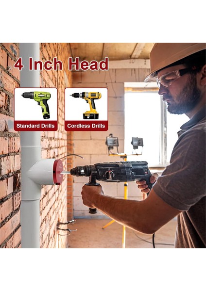 PPR300 4 Inç Plastik Boru Bağlantı Raybası Için 04526, Standart 1,27 Inç Matkap Ucuna Uygun, Su Hatları ve Drenaj Hatları Için Uygun (Yurt Dışından) indirimleri