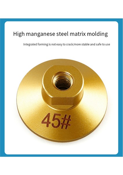 Adet 45 M10 Lehimli Düz Taşlama Başlığı Aşındırıcı Cilalama Taşı Mermer Kuvars Arnavut Kaldırımı Taşlama (Yurt Dışından) fiyatları