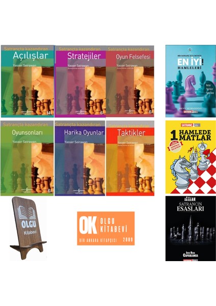 1 Hamlede Matlar - Satrancın Esasları - Satrançta Kazandıran Serisi / 9 Kitap Set