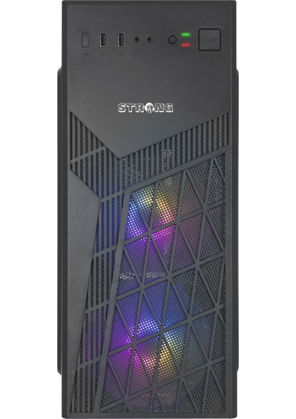 Glave 2x 120MM Rainbow Fanlı 450W Psu Atx Mesh Gaming Bilgisayar Kasası fiyatları