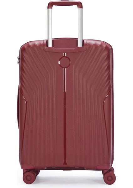 Ultra Hafif Polipropilen Orta Boy Valiz Bordo modelleri