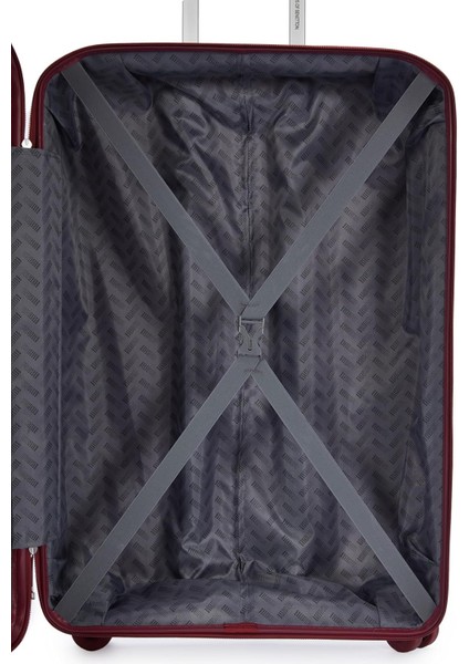 Ultra Hafif Polipropilen Orta Boy Valiz Bordo