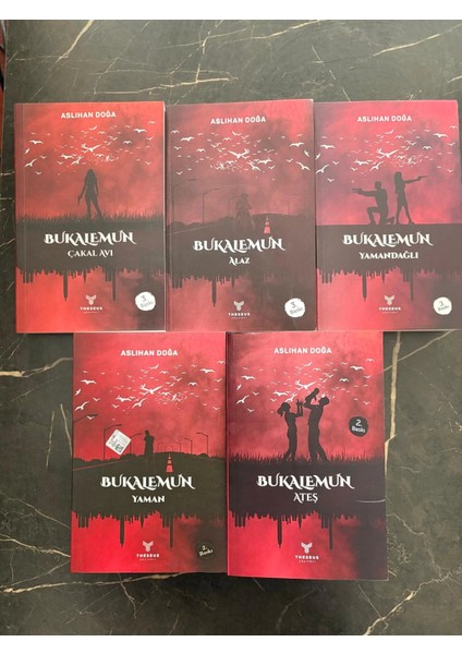 Bukalemun Serisi- Aslıhan Doğa- Theseus Yayınevi- (Bukalemun: Çakal Avı- Alaz- Yamandağlı- Yaman- Ateş) modelleri
