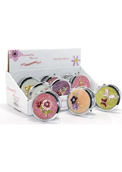 Buğz Kabartmalı Desenli El Aynası Model 2