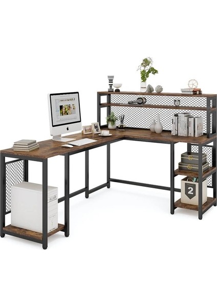 400-C Tel Kafes Detaylı L Masa - Ofis, Bilgisayar ve Çalışma Masası fiyatları