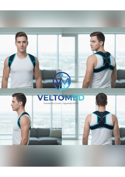 Klavikula Bandajı Köprücük Kemiği Kırığı Omuz ve Duruş Destek Bandajı Ortopedik Postür Sabitleyici