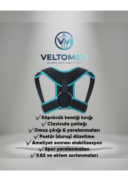 Klavikula Bandajı Köprücük Kemiği Kırığı Omuz ve Duruş Destek Bandajı Ortopedik Postür Sabitleyici fırsatları