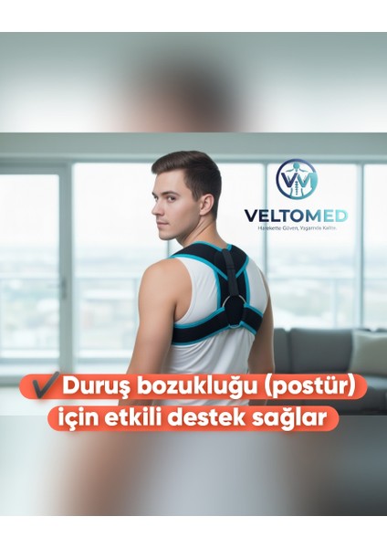 Klavikula Bandajı Köprücük Kemiği Kırığı Omuz ve Duruş Destek Bandajı Ortopedik Postür Sabitleyici indirimleri