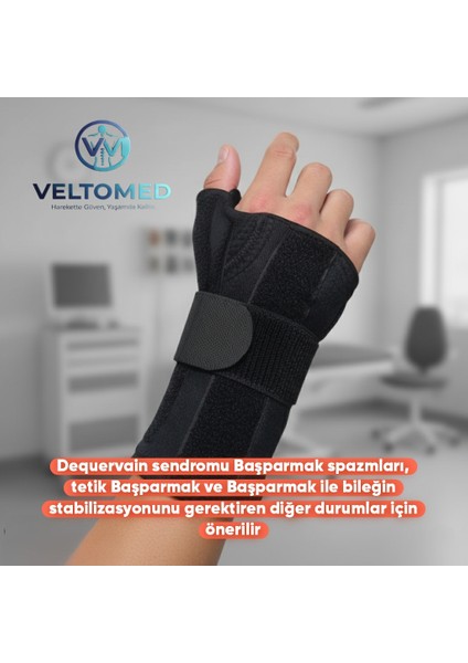 Başparmak Destekli Çift Taraflı El Bilek Ateli – Ortopedik Destekli Bilek Sabitleyici Alüminyum Destekli indirimleri