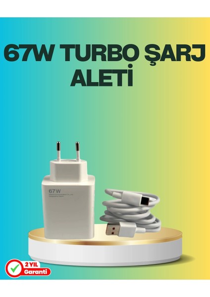 Buğz 67 Watt Type C Turbo Şarj Seti Tcl 20 30 50 Uyumlu