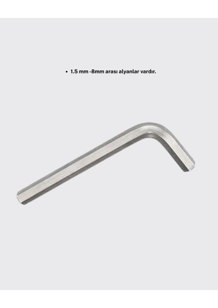 Buğz 9 Parça Kısa Tip Alyan Seti Isıl Işlemli Profesyonel Kullanım indirimleri