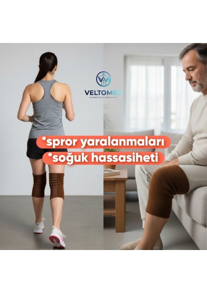 Deve Tüyü Yün Dizlik Isıtır Sıcak Tutar Destekler Unisex Giyilen Model 1 Çift S Beden fiyatları