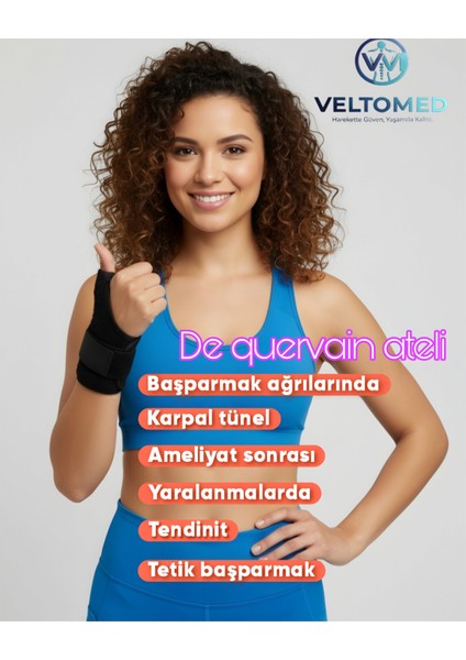 Baş Parmak ve Bilek Ateli | De Quervain Ateli, Tendinit ve Tenosinovit Için Ortopedik Destek