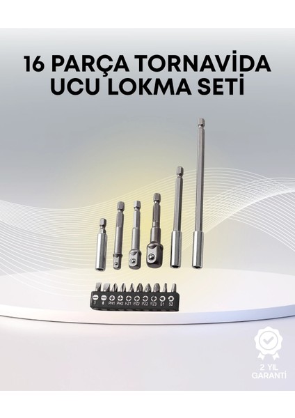Buğz Metal Gövdeli 16LI Bits Seti Çok Fonksiyonlu Tamir Aleti