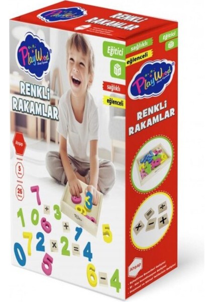 Ahşap Renkli Rakamlar Kutulu Eğitici Öğretici 26 Parça Oyuncak fiyatları