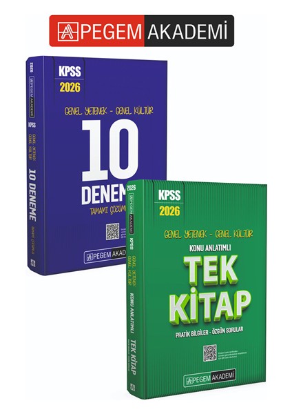 Pegem Akademi 2026 Kpss Genel Yetenek Genel Kültür Konu Anlatımlı fiyatları