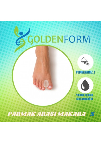 Ayak Parmak Arası Silikon Makara, Başparmak Ayırıcı, Konfor ve Düzeltme