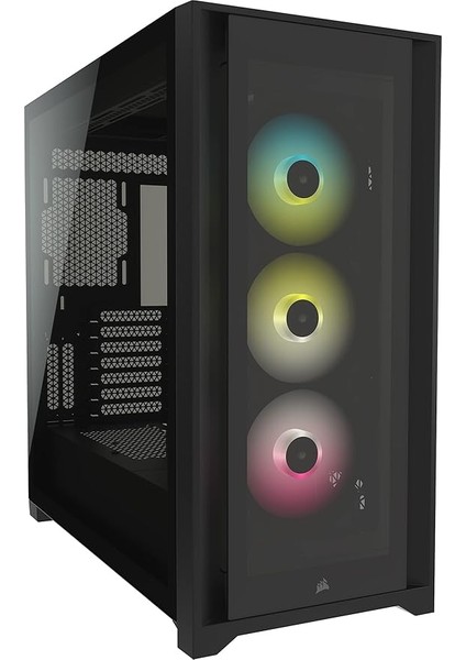 Icue 5000X Rgb CC-9011212-WW USB 3.1 Type-C Temperli Cam Siyah E-Atx Mid-Tower Gaming (Oyuncu) Kasa