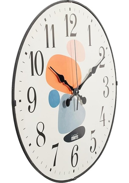 36 cm Gerçek Bombe Cam Akar Saniye Sessiz Mekanizma Dekoratif Duvar Saati Nss fırsatları