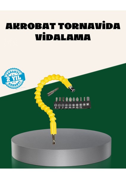 Buğz 12 Parça Akrobat Bits Seti Çok Amaçlı Vidalama Dayanıklı Çelik