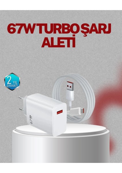 Buğz 67 Watt Type C Şarj Adaptörü Asus Zenfone 7 8 9 Uyumlu