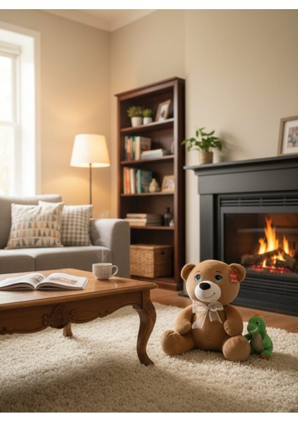 Sevimli Göbekli Ayı Peluş Oyuncak 28 cm Kahverengi modelleri