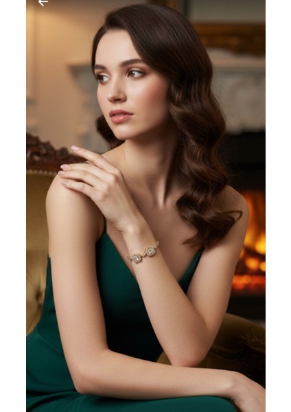 Kadın Xuping Kare Zirkon Taşlı Rodyum Kaplama Bileklik fiyatları