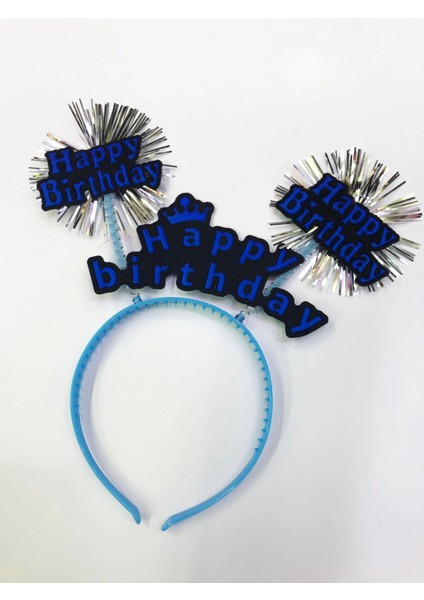 Happy Birthday Neon Renk Doğum Günü Tacı 12 Adet fırsatları