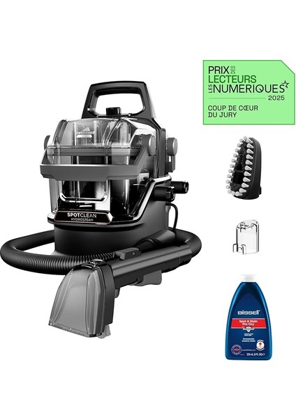 Spotclean® Hydrosteam™ | Leke Temizleyici | Hydrosteam™ Teknolojisi | Buharlama, Fırçalama, Vakumlama | Kilim, Halı ve Daha Fazlası Için | 3689N, Siyah/orta Soğuk Gri/bakır Liman