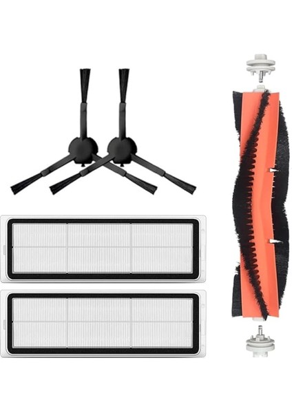 Vacuum Mop 2 Ultra Xiaomi Uyumlu Yedek Mopsuz Fırça Filtre-5 Parça, Robotyedek, Renk7