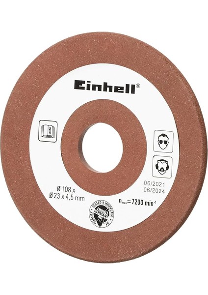 Orijinal Yedek Zımpara Diski (Bg-Cs 85 E Testere Zinciri Bileme Cihazı Için Uygun), 108 x 4,5 x 23 Mm)