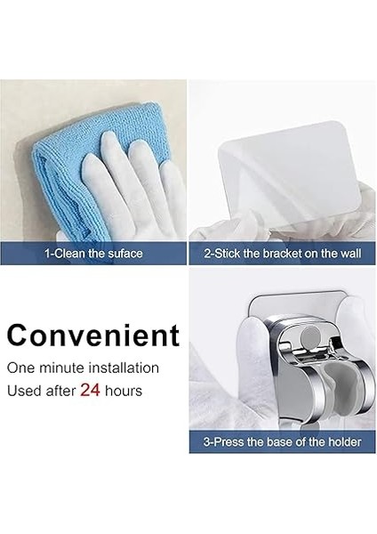 Yapışkanlı Duş Başlığı Askısı Tutucu Mafsal (Krom) fırsatları