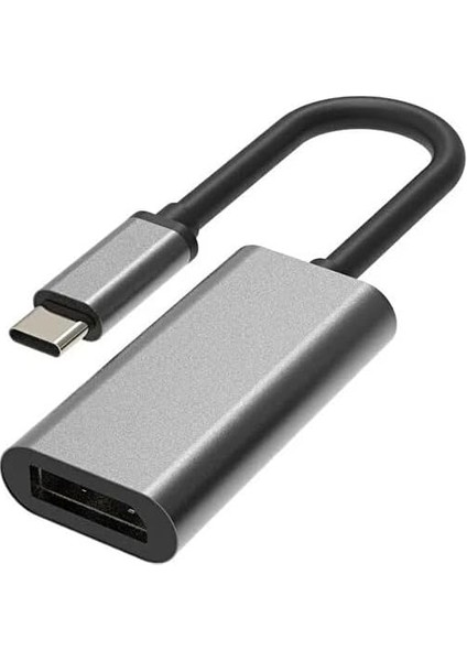 Type-C To Displayport Adaptör USB C Dp Çevirici Notebook Pc Bilgisayar Uyumlu HC67 (Hdmı Değildir)