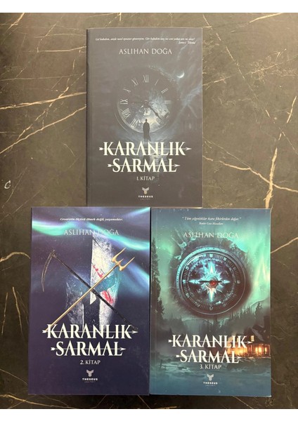 Karanlık Sarmal Serisi - Aslıhan Doğa- Theseus Yayınevi- (Karanlık Sarmal 1- Karanlık Sarmal 2- Karanlık Sarmal 3) modelleri