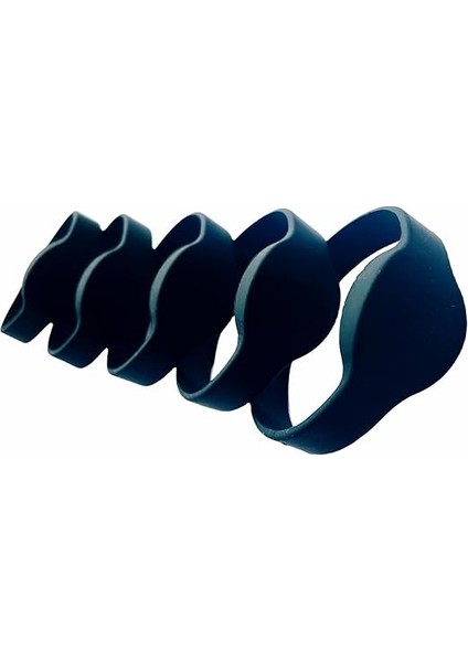 Mıfare Classic 1k Rfıd Bileklik 13.56 Mhz ISO14443 A Silikon Yetişkin Boyut Siyah (5 Adet) fiyatları