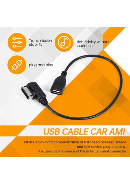 Audi ve Jetta / Gli / Passat / cc / Tiguan / Eos / USB Audio Mp3 Müzik Arabirimi Için Son Kablo Adaptörleri Amı Mdı Mmı (Yurt Dışından) indirimleri
