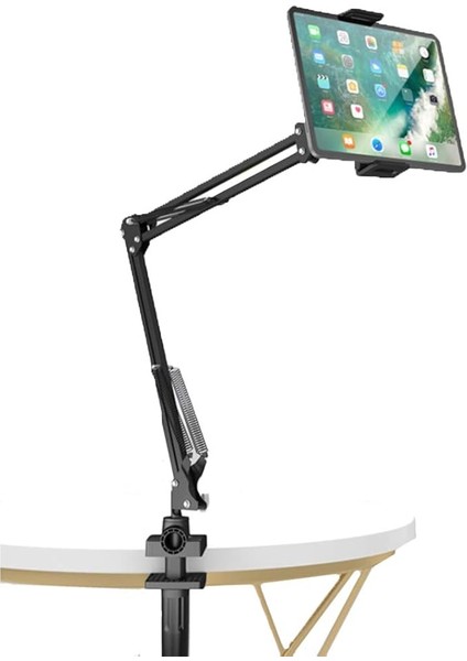 Hareketli Masa Tablet ve Telefon Tutacağı Youtuber Twitch Yayıncı Standı Ev ve Ofis Kullanımına Uygun Öğrenci Ev Hanımı Çalışan Için Tablet Tutucu J1