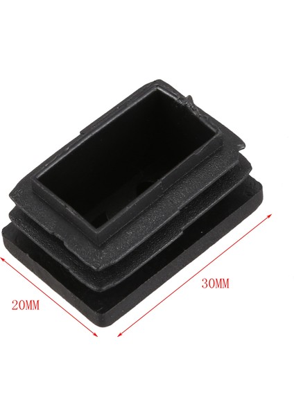 20 Adet Plastik Dikdörtgen Uç Kapak 30MM x 20MM Dişli Boru Tüpü Kauçuk Ayaklar Ekleme (Yurt Dışından) indirimleri