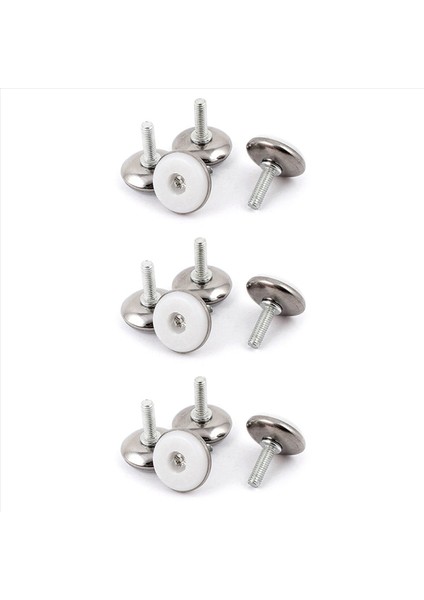 Mobilya Ayarlanabilir Vidalı Kayma Tesviye Ayakları M6X20MM 12 Pcs (Yurt Dışından)