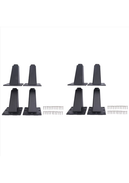 8 Adet 8cm Ayarlanabilir Metal Mobilya Bacak Kalın Alüminyum Alaşım Tablo Dolapları Ayak Kanepe Tv Dolap Bacakları -Black (Yurt Dışından) fiyatları