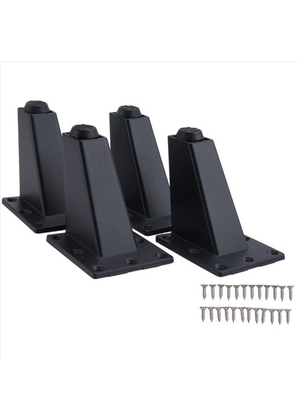 8 Adet 8cm Ayarlanabilir Metal Mobilya Bacak Kalın Alüminyum Alaşım Tablo Dolapları Ayak Kanepe Tv Dolap Bacakları -Black (Yurt Dışından) fırsatları