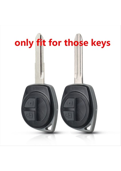 Suzuki Için 2x Silikon Araba Anahtar Kapağı Swift Grand Vitara Liana Celerio Jimny Key Case Keychain Alarmı Gül Kırmızı (Yurt Dışından) modelleri